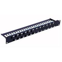 Techly 367836 Patch panel 24x Keystone RJ45 Cat6a UTP, 1U, porty ukośne 367836