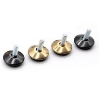 Kojelė su jungtimi 35x18mm juoda - baldų kojelė M8 - reguliuojama koja baldams