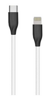 Silikoninis kabelis EXTRA DIGITAL USB Type-C - Lightning (baltas, 1m)