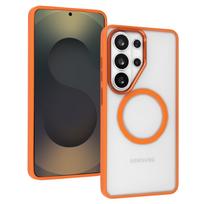 Liavec Soft dėklas Metal Frame skirtas Samsung Galaxy S26 Plus orange