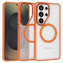 Liavec Soft dėklas Metal Frame skirtas Samsung Galaxy S26 Ultra orange