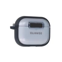 Liavec SlideLock dėklas telefonui Apple AirPods Pro 3 transparent-blue