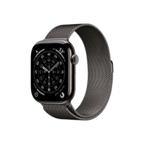 Apple Watch Series 11 GPS + Cellular 46mm Slate Titanium Case with Slate Milanese Loop - M/L | Apple