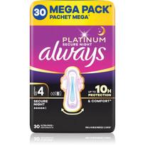 Always Platinum Secure Night Size 4 paketai naktinė priemonė 30 vnt.