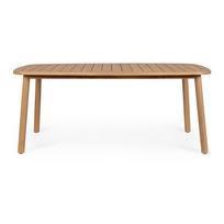 Iš akacijos masyvo sodo valgomojo stalas 99x183 cm Pablo – Bizzotto