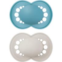 MAM Original 16m+ čiulptukas Turquoise/ Grey 2 vnt.