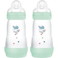 MAM Perfect Star Anti-colic Bottle buteliukas nuo pilvo dieglių 2m+ Mint 2x260 ml