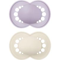 MAM Original 16m+ čiulptukas Purple/ Beige 2 vnt.