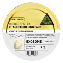 VT COSMETICS Reedle Shot EX Vitamin Modeling Pack, švytėjimo suteikianti veido kaukė, 25 g