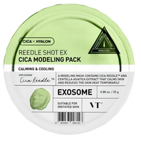 VT COSMETICS Reedle Shot EX Cica Modeling Pack, raminanti odą veido kaukė, 25 g