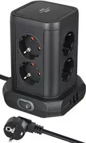 Buitinis ilgintuvas-stovas BRENNENSTUHL, 8 vietų, 3USB, 2 m