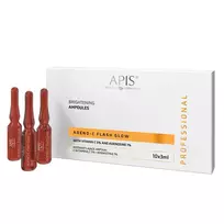APIS_Adeno-C Flash Glow Šviesinančios ampulės veidui 10x3ml