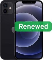 Apple Renew Apple | RENEW Grade B | IPHONE 12 | 6.1" Super Retina XDR | A14 Bionic | 4GB | 64GB | iOS | BLACk | Warranty 12 months