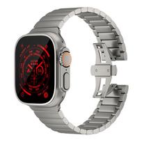 Just Mobile Titanium Watch Band for Apple Watch Ultra (1st and 2nd Generation) with DLC Coating – Grey