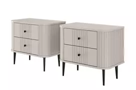 2 x VESPER SZAFKA NOCNA 56 2SZ kašmyras mdf kašmyras juodoji oda
