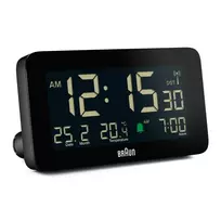 Braun BC10B-DCF žadintuvas Skaitmeninis žadintuvas Juoda