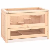 Žiurkėnų narvas 60x355x42cm eglės medienos masyvas