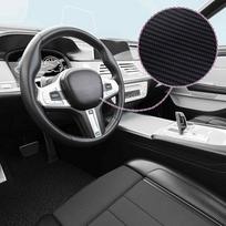 3D Automobilio plėvelės 2vnt juodos 100x150cm+50x150cm