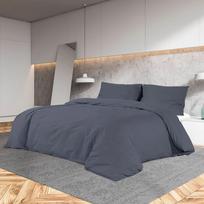 Patalynės komplektas antracito 240x220cm mikropluoštas