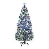Apšviesta Kalėdų eglutė su stovu ir LED 180cm optinis pluoštas