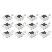 Saul en įkr LED lauko švies 12vnt balt sp 12cm kvad