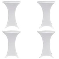 Staltiesės baro stal 4vnt baltos sp 60cm skersm įtemp