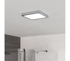 Eglo 901766 - LED vonios kambario lubinis šviestuvas FUEVA LED/10,5W/230V 22x22 cm IP44 chromas
