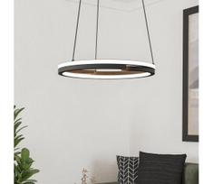 Eglo 901822 - LED reguliuojamas pakabinamas šviestuvas ant laido MEZZOMONTE 2xLED/20W/230V juodas + nuotolinio valdymo pultas