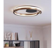 Eglo 901825-LED Lubinis šviestuvas MEZZOMONTE, 2xLED/20W/230V, skersmuo 48 cm, bronzinė, su nuotoliniu valdymu
