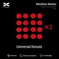 X-raypad Obsidian DIY Skates Universal Donuts Red, X-Raypad Obsidian DIY Skates Universal Donuts Red 32 vnt. (⌀9.5 x 0.9 mm) (Raudoni) Pakaitiniai Mouse Feet