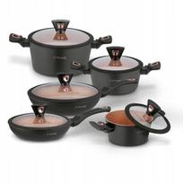 Puodų rinkinys Starke Pro Dark Copper, 10 dalių