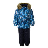 Huppa Žieminis komplektas LASSE, petrol pattern/ navy