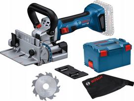 Bosch Powertools Akku-Flachdübelfräse GFF 18V-22 Professional Solo, 18 Volt (blau/Black, ohne Akku und Ladegerät, in L-BOXX) | 0601620101 | 4053423243550