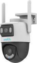 Uniarch UHO P2S-M55F34 ~ Uniarch WiFi/IP kamera ar diviem objektiviem 5MP 4mm / 5MP 2.8mm (IR + WHITE LED) / Atbalsta UNV NVR
