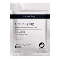 MASKOLOGY DETOXIFYING Valomoji lakštinė veido kaukė, 20ml