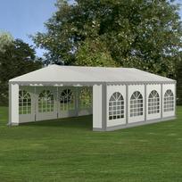 PVC Palapinė - Paviljonas Zeltpro 5 x 8 Baltas/Pilkas
