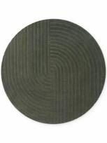 Vikosa Arcura tamsiai žalias vilnonis kilimas 200 x 200 cm