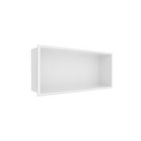 Nerūdijančio plieno įleidžiama lentyna WALL-BOX balta 45x20x10 cm