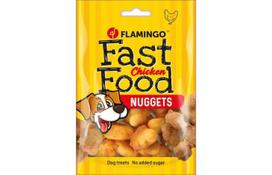 Flamingo Fast Food vištienos krūtinėlės kąsneliai 100 g – kramtomi užkandžiai šunims