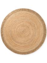 Hanse Home pintas apvalus kilimas iš jutos, natūralios auksinės spalvos 200x200