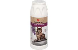 Flamingo dezodorantas kačių kraikui levandų kvapo 750g
