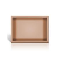 Nerūdijančio plieno įleidžiama lentyna WALL-BOX varinė 30x20x10 cm