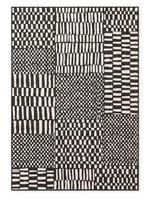Ted Baker Haringey Flatweave kilimas Barkham juoda balta 200x300 – stilingas vidaus / lauko dizainas, tinka naudoti terasoje ar balkone