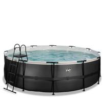 Karkasinis baseinas su filtru Exit Leather ø450x122 cm, juodas