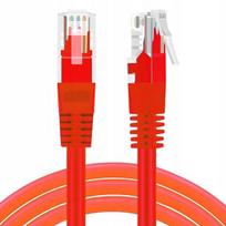 Lan tinklo kabelis Utp Cat 5e, 5m, raudonas, Rj45