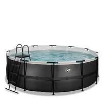 Karkasinis baseinas su smėlio filtru Exit Leather ø427x122 cm, juodas
