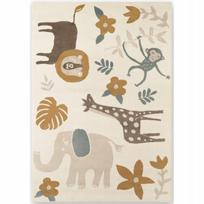 Hanse Home Adventures vaikiškas kilimas Gyvūnų safaris, kreminis, įvairiaspalvis 120x170