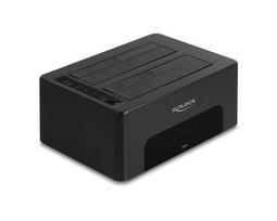Delock USB Dual Docking Station for 2 x SATA HDD/SSD with Clone and Erase Function