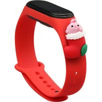 Hurtel Strap Xmas Xiaomi Mi Band 3 / 4 Sock with Rabbit - Red