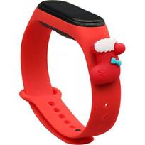 Hurtel Strap Xmas Xiaomi Mi Band 3 / 4 Sock - Red